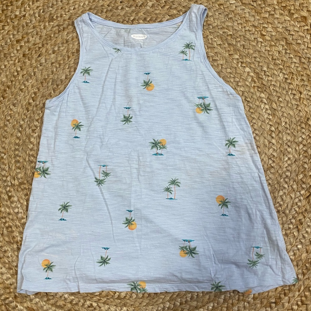 Light Blue Sunset Tank